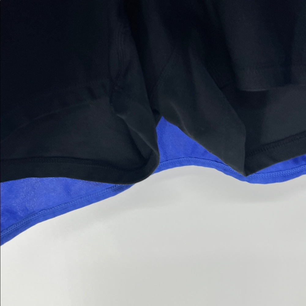Nike Blue Athletic Skort with Black Side Panels - Picture 3 of 8
